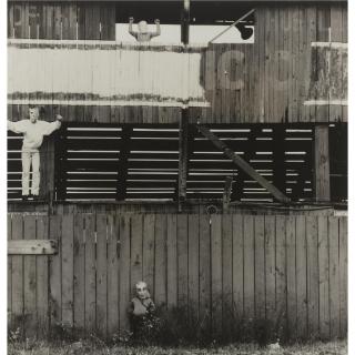Ralph Eugene Meatyard - Untitled (Three Masked Boys And Abandoned Building)