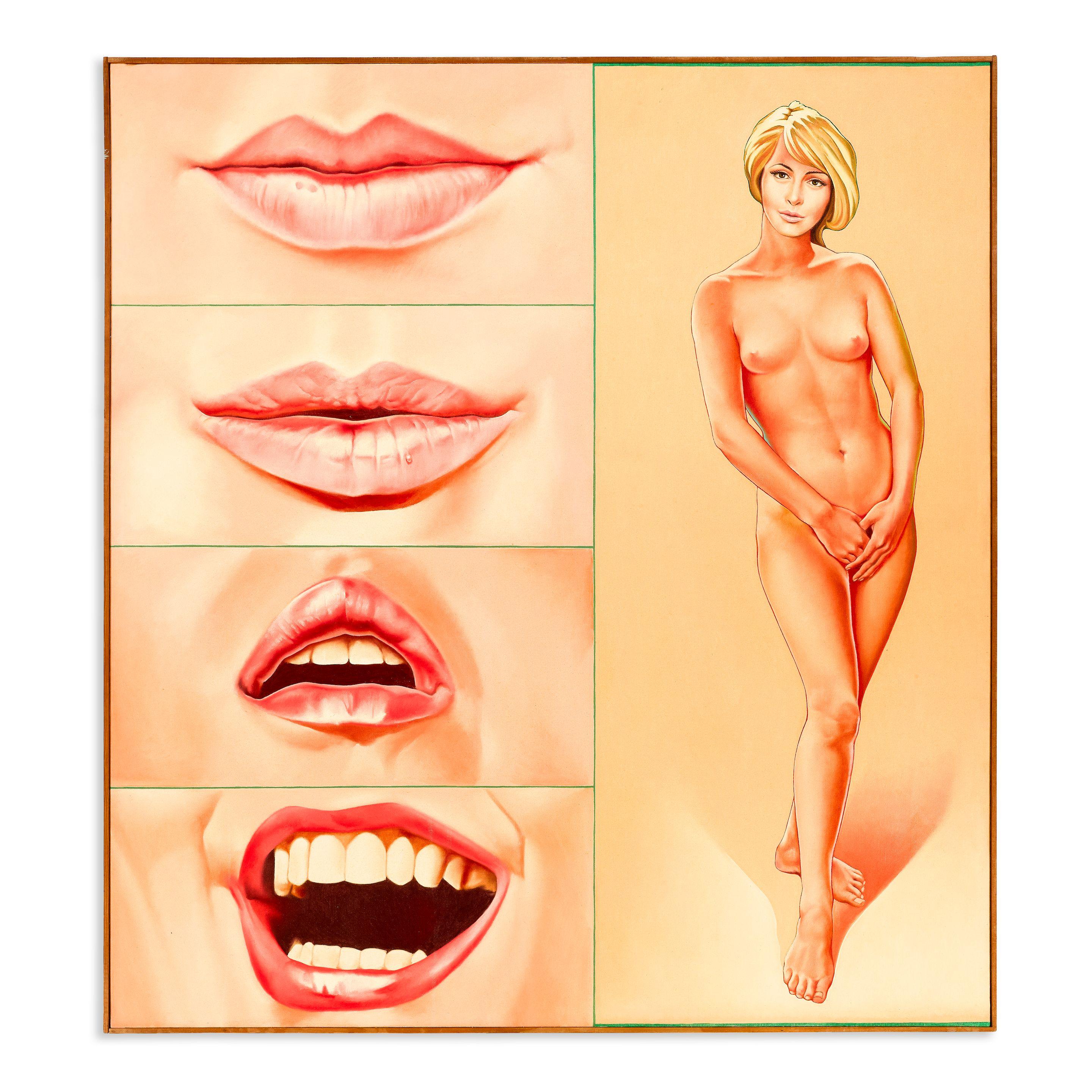 Ralph Goings - Nude with Lips, 1967