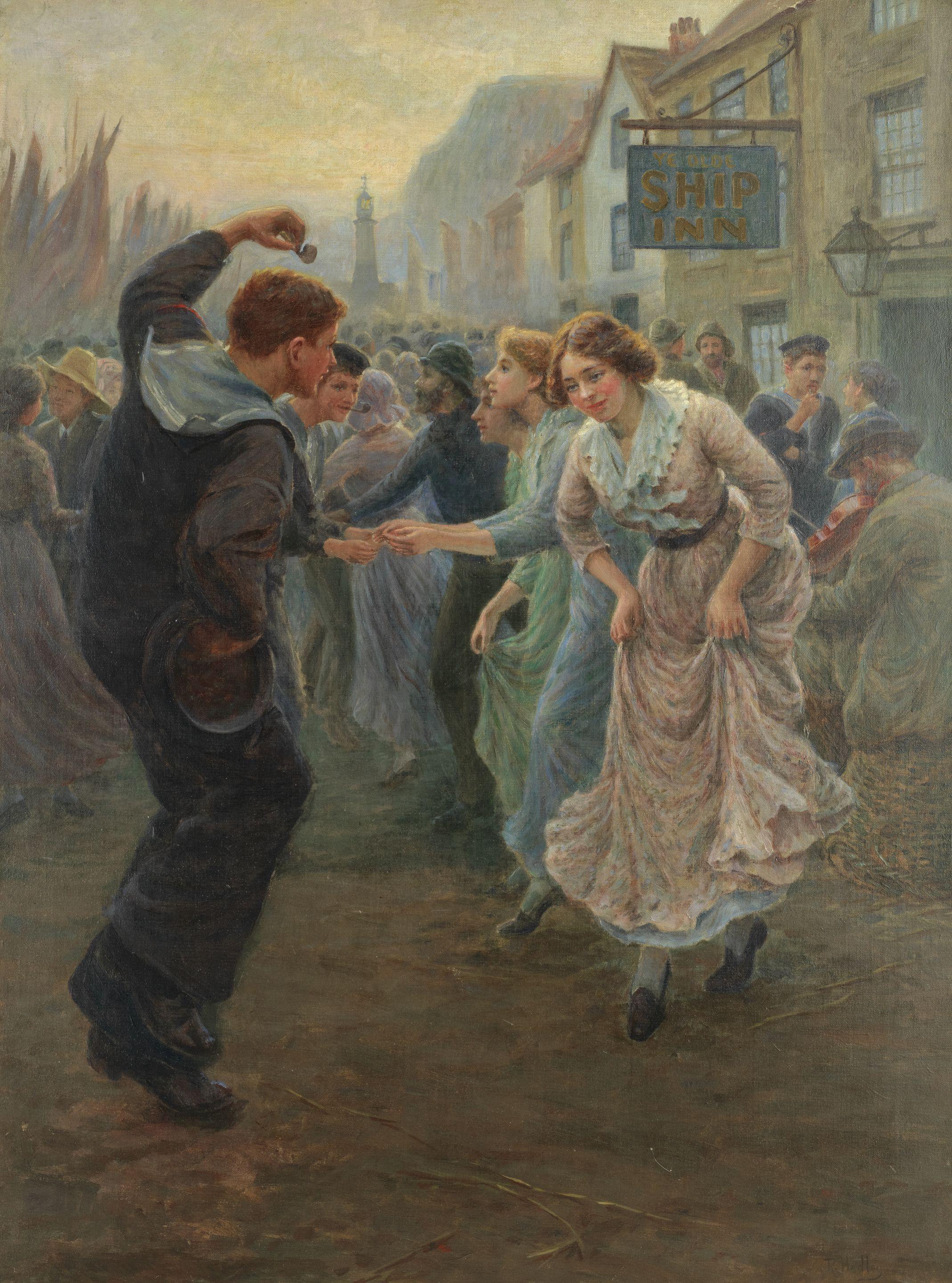 Ralph Hedley - Jack Ashore, Old Whitby