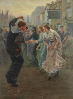 Ralph Hedley - Jack Ashore, Old Whitby