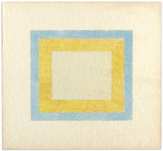 Ralph Humphrey - Untitled (Orange and Blue Square)