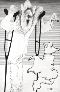 Ralph Steadman - De Gaulle Says No