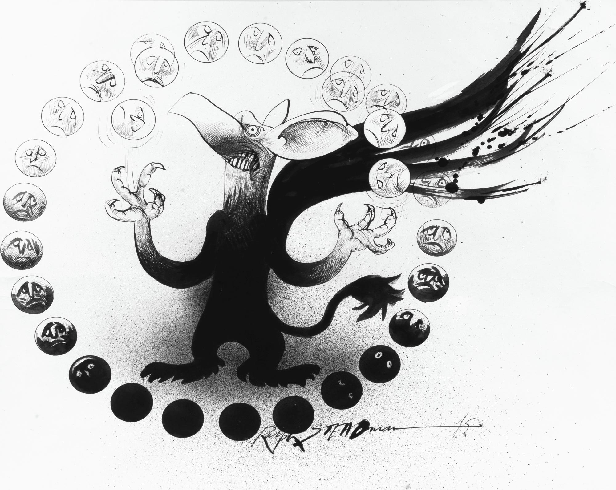 Ralph Steadman - Midland Bank Logo