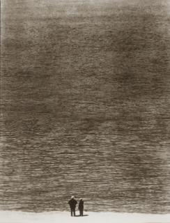 Ralph Steiner - Two Men by the Sea