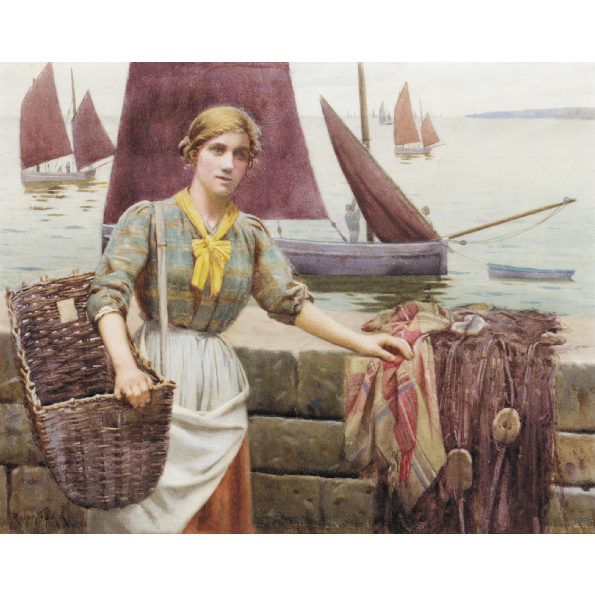 Ralph Todd - A Newlyn Fishergirl