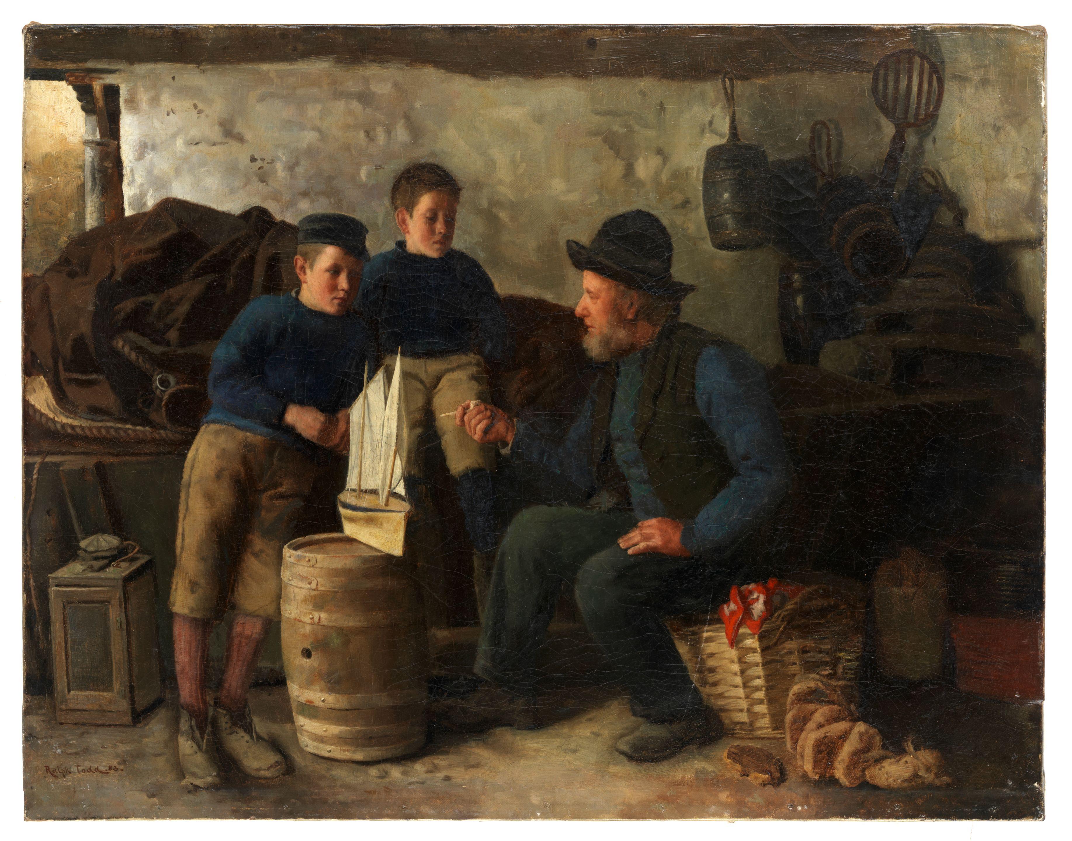 Ralph Todd - The model boat unframed