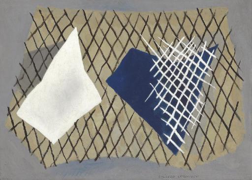 Ralston Crawford - Nets with Blue