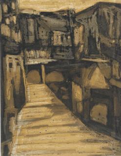Ram Kumar - Untitled (Benares Ghats)