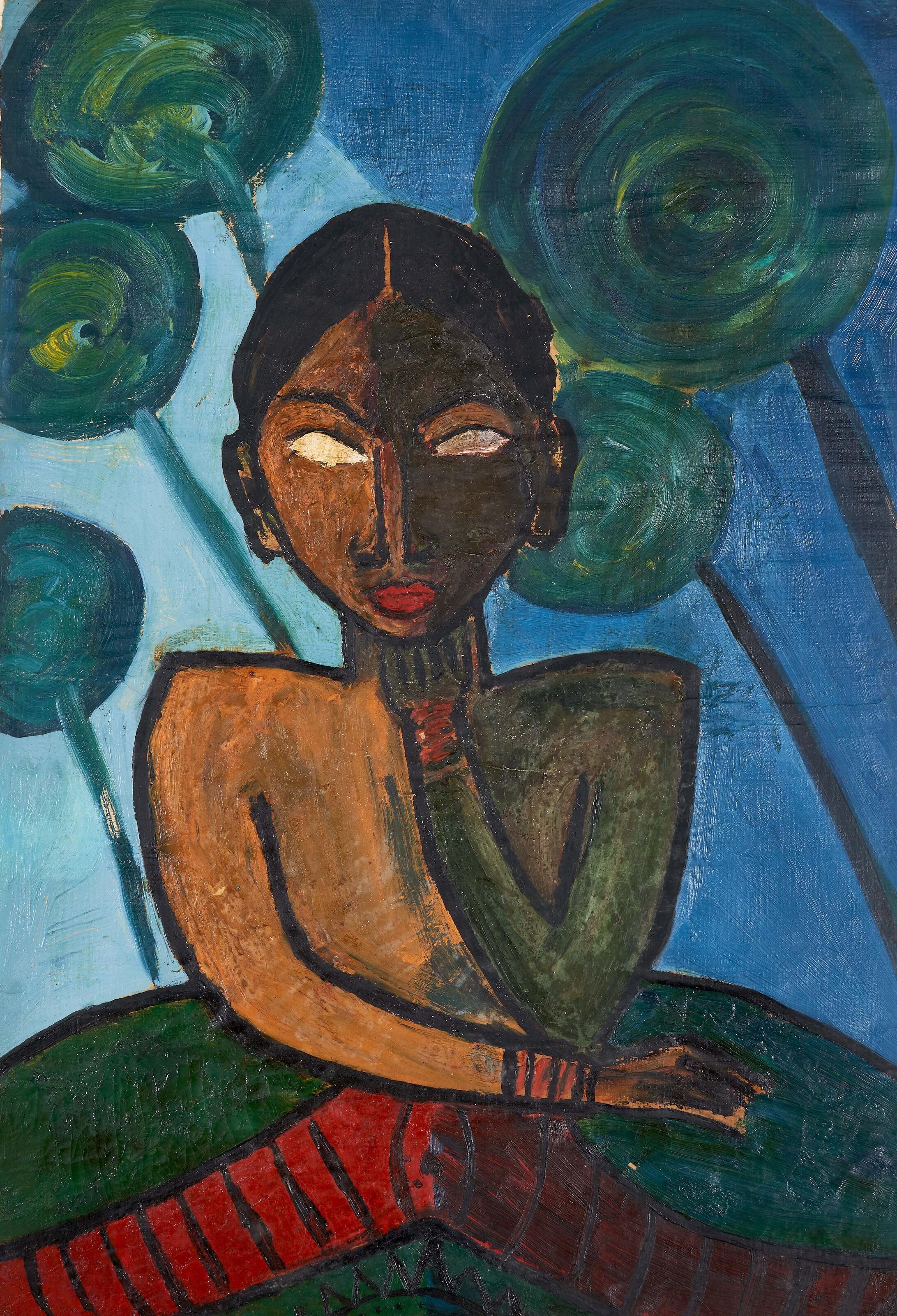 Ram Kumar - Untitled (Seated Woman)