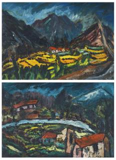 Ram Kumar - Untitled (Simla Landscapes)