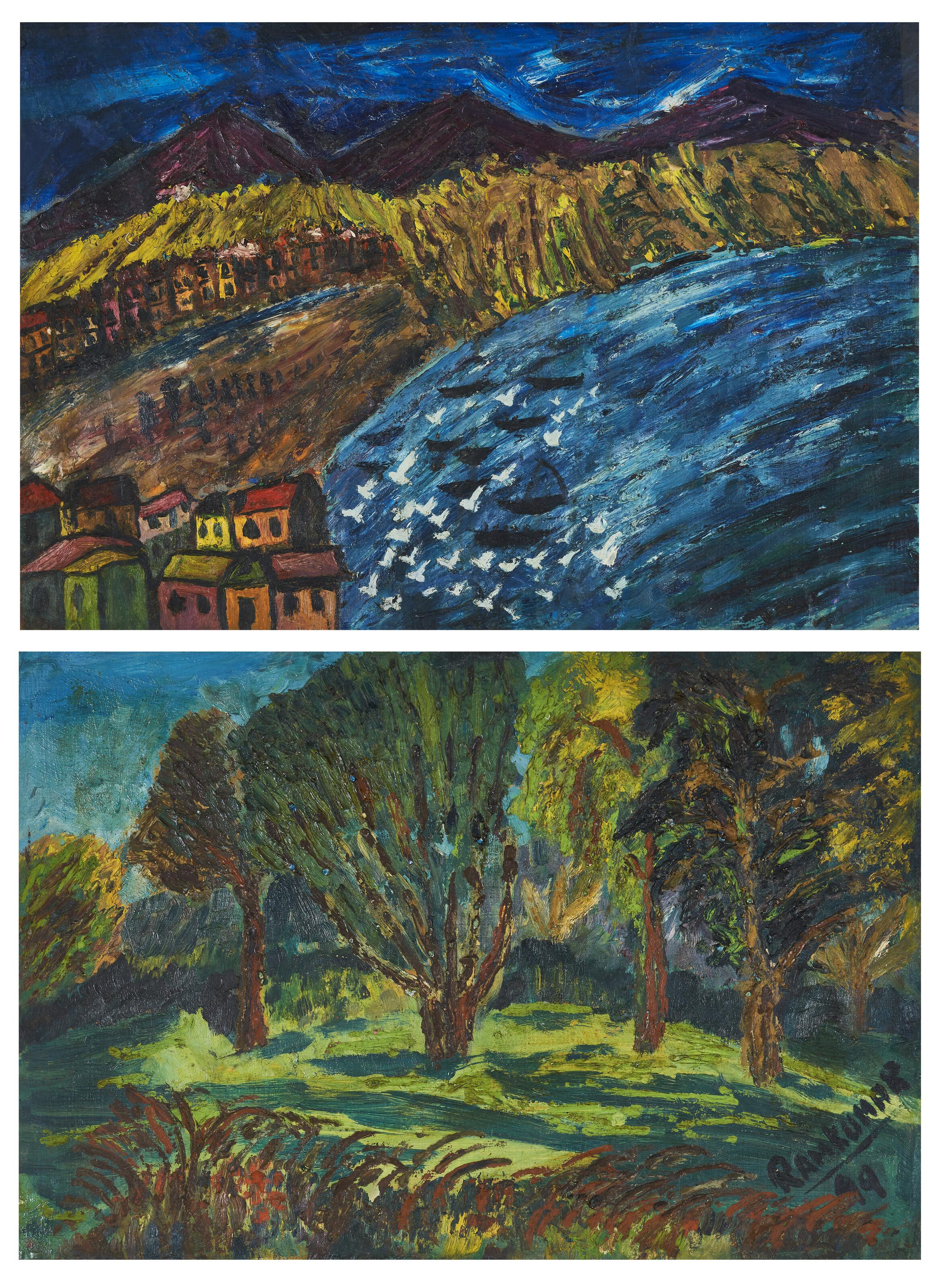 Ram Kumar - Untitled (Simla Landscapes)