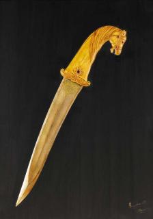 Ramesh Sharma - Ivory horses head dagger