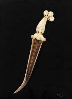Ramesh Sharma - Mughal dagger with Jade foliated hilt