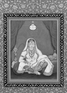 Ramesh Sharma - Seated courtesan