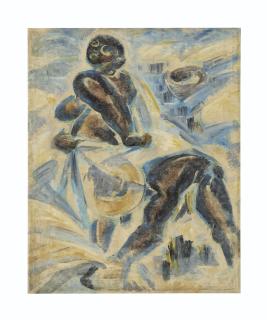 Ramkinkar Baij - Untitled (Farmers in a Field)