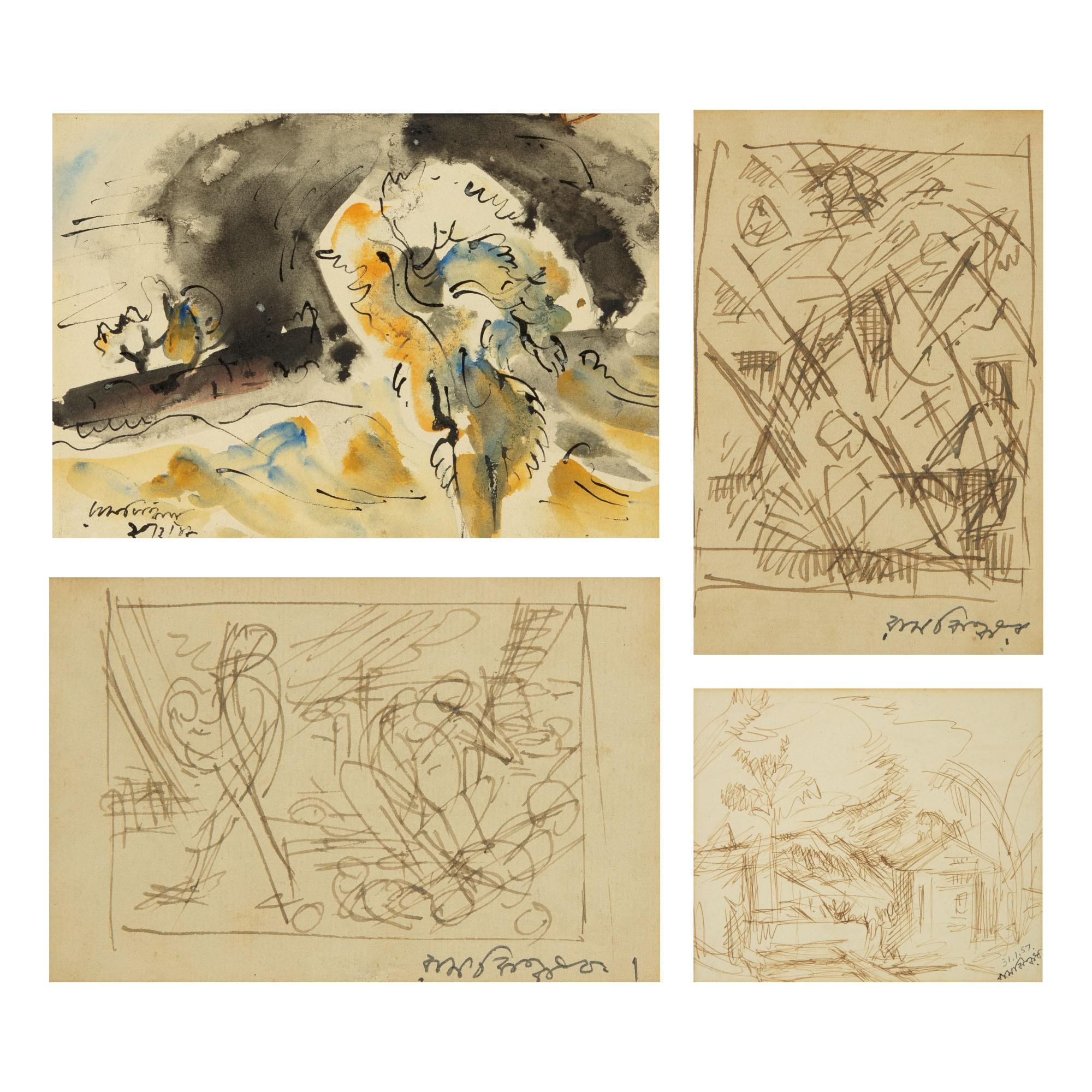 Ramkinkar Baij - Untitled (Set Of Four)