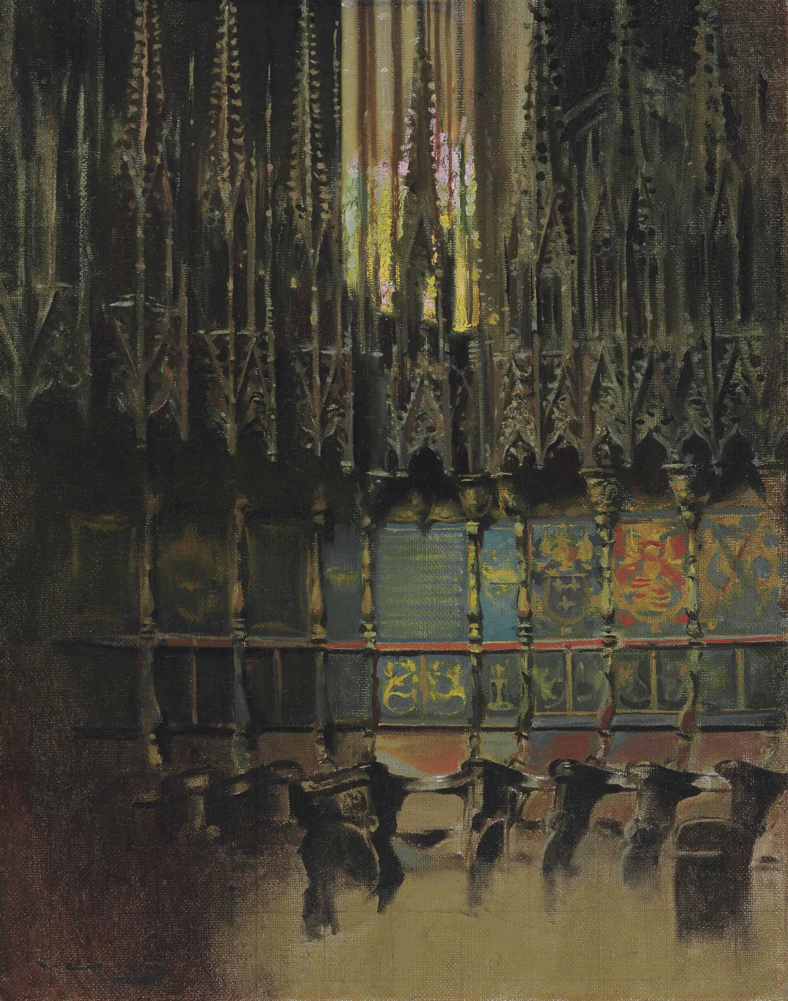 Ramón Casas y Carbó - Cathedral Interior