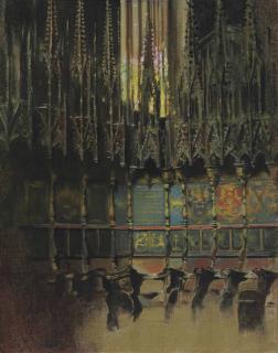 Ramón Casas y Carbó - Cathedral Interior