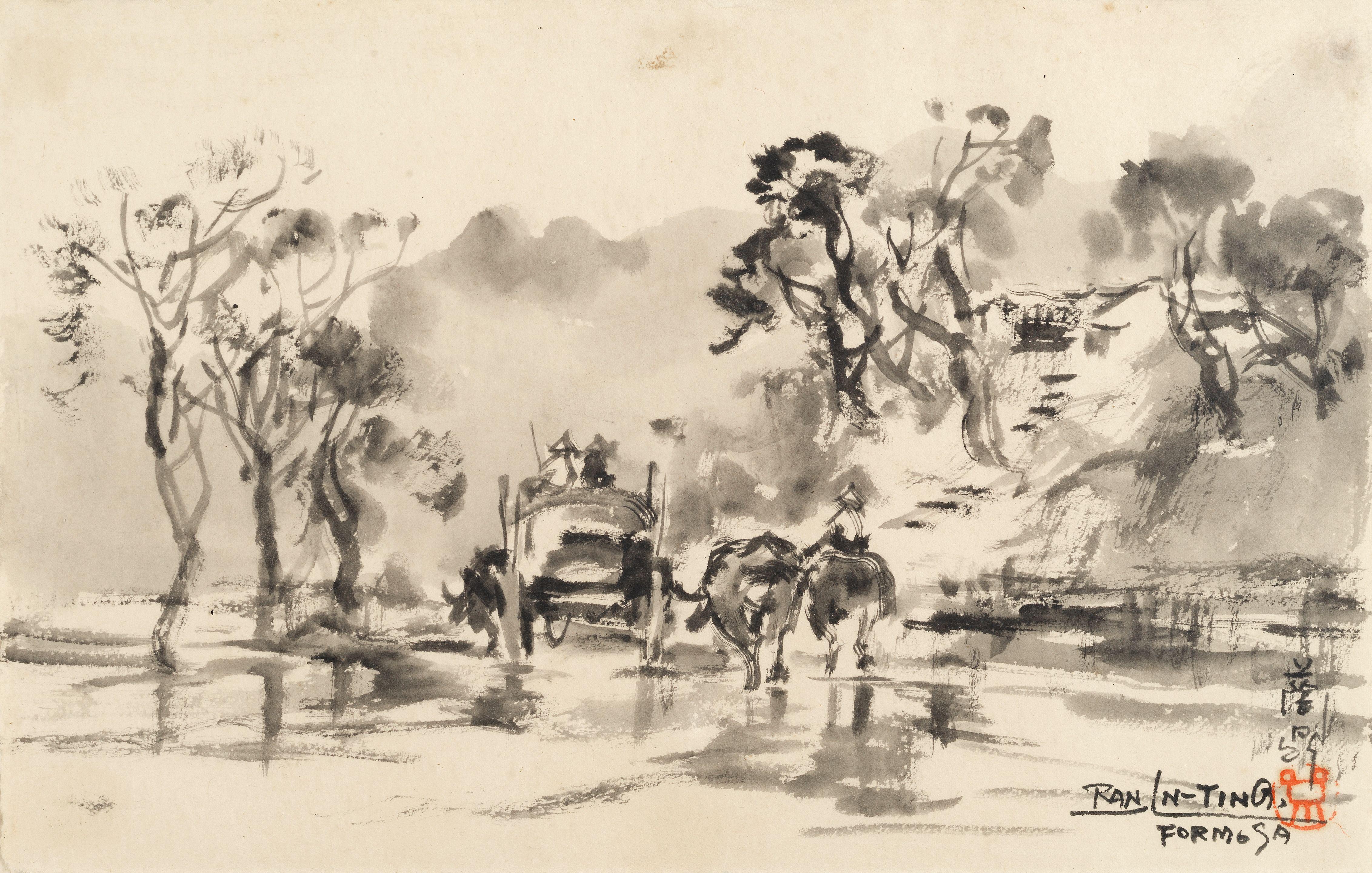 Ran In-Ting - A rural lane, Formosa
