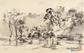 Ran In-Ting - A rural lane, Formosa