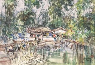 Ran In-Ting - Village by the River