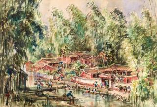 Ran In-Ting - Village by the River