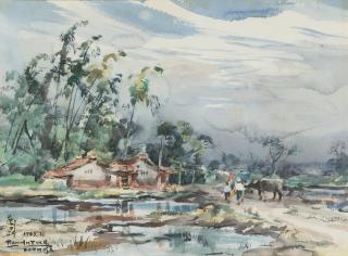 Ran In-Ting - Village Scene