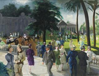 Randall Davey - Hialeah, Going To The Post