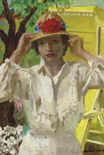 Randall Davey - Isabel in the Garden