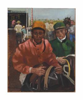 Randall Davey - Jockey\'s leaving track