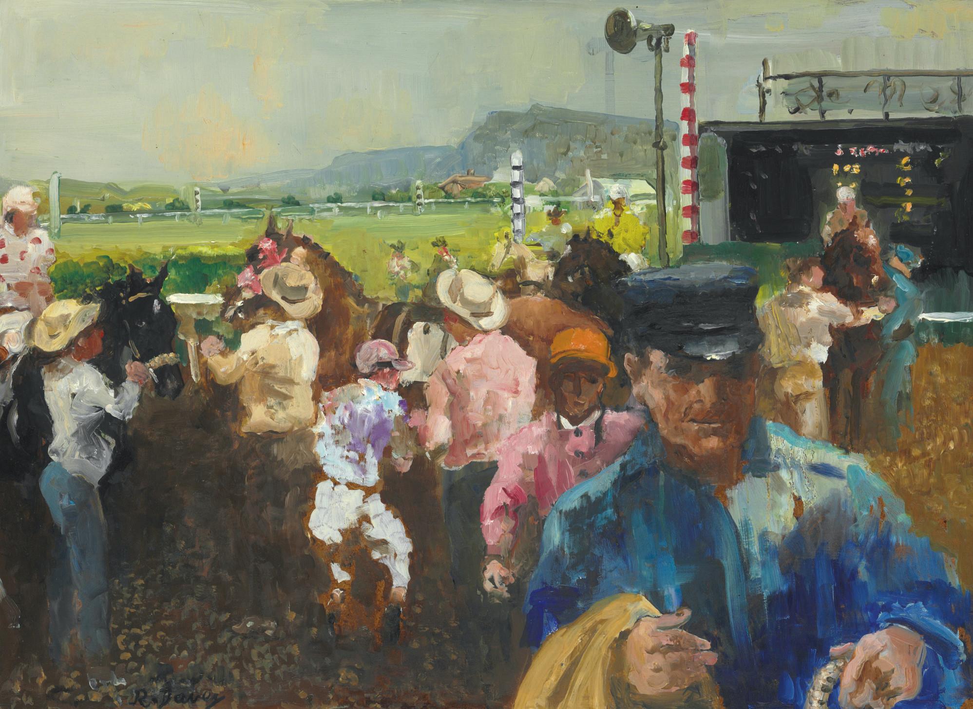 Randall Davey - Steward In Blue, La Mesa Park