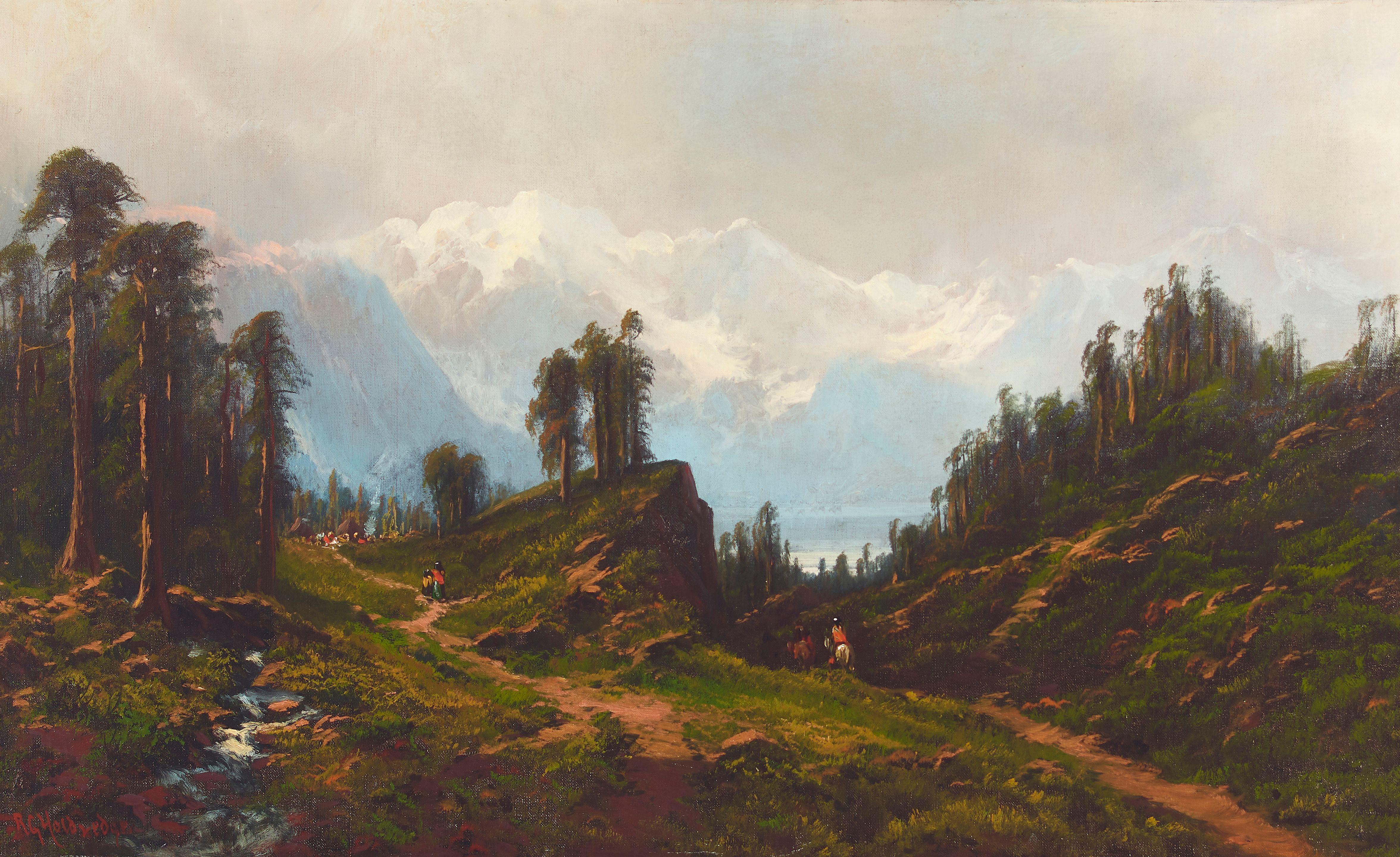 Ransome Gillet Holdredge - Carson Valley, Colorado 22 x 35 3/4 in. framed 30 1/4 x 43 3/4 in.