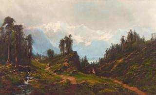 Ransome Gillet Holdredge - Carson Valley, Colorado 22 x 35 3/4 in. framed 30 1/4 x 43 3/4 in.