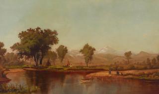 Ransome Gillet Holdredge - Native American Encampment