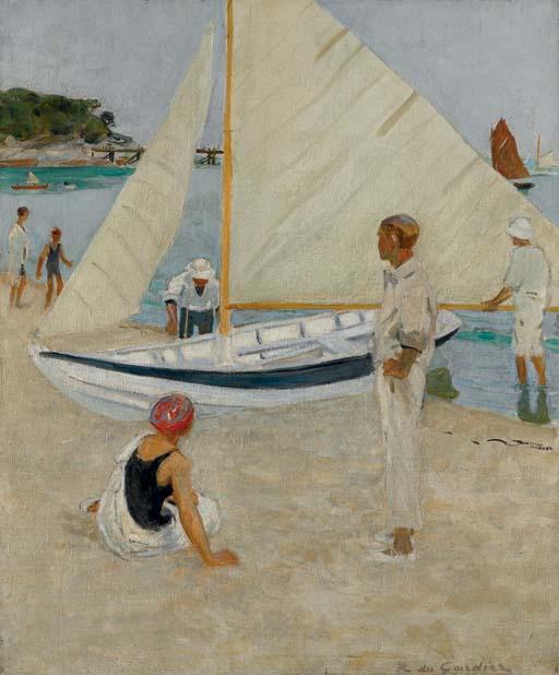 Raoul du Gardier - A la plage, Noirmoutiers