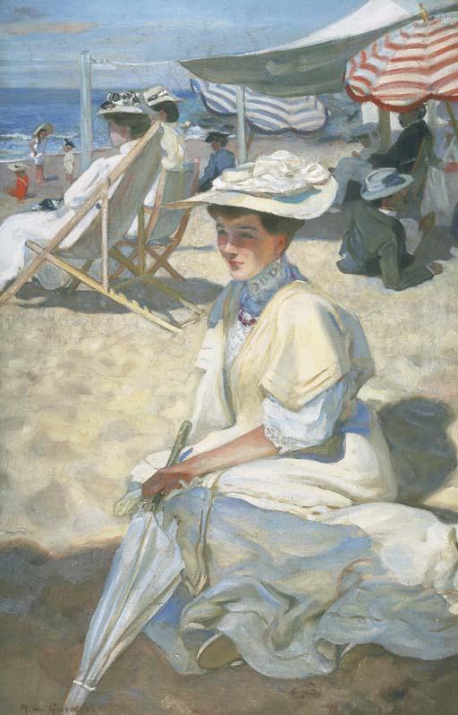Raoul du Gardier - Elégantes Sur la Plage