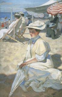 Raoul du Gardier - Elégantes Sur la Plage