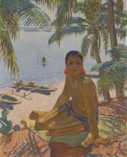 Raoul Du Gardier - Femme de l\'île Oualan, Carolines