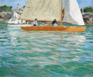 Raoul du Gardier - Régate à Pornic - virage de bord