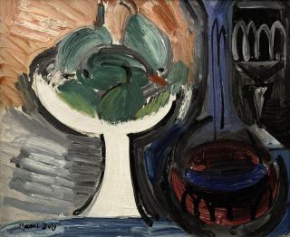 Raoul Dufy - A still life with pears in a bowl