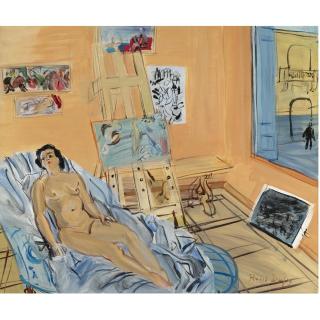 Raoul Dufy - Atelier De La Rue Jeanne-D\'Arc, Nu Couché Au Passant
