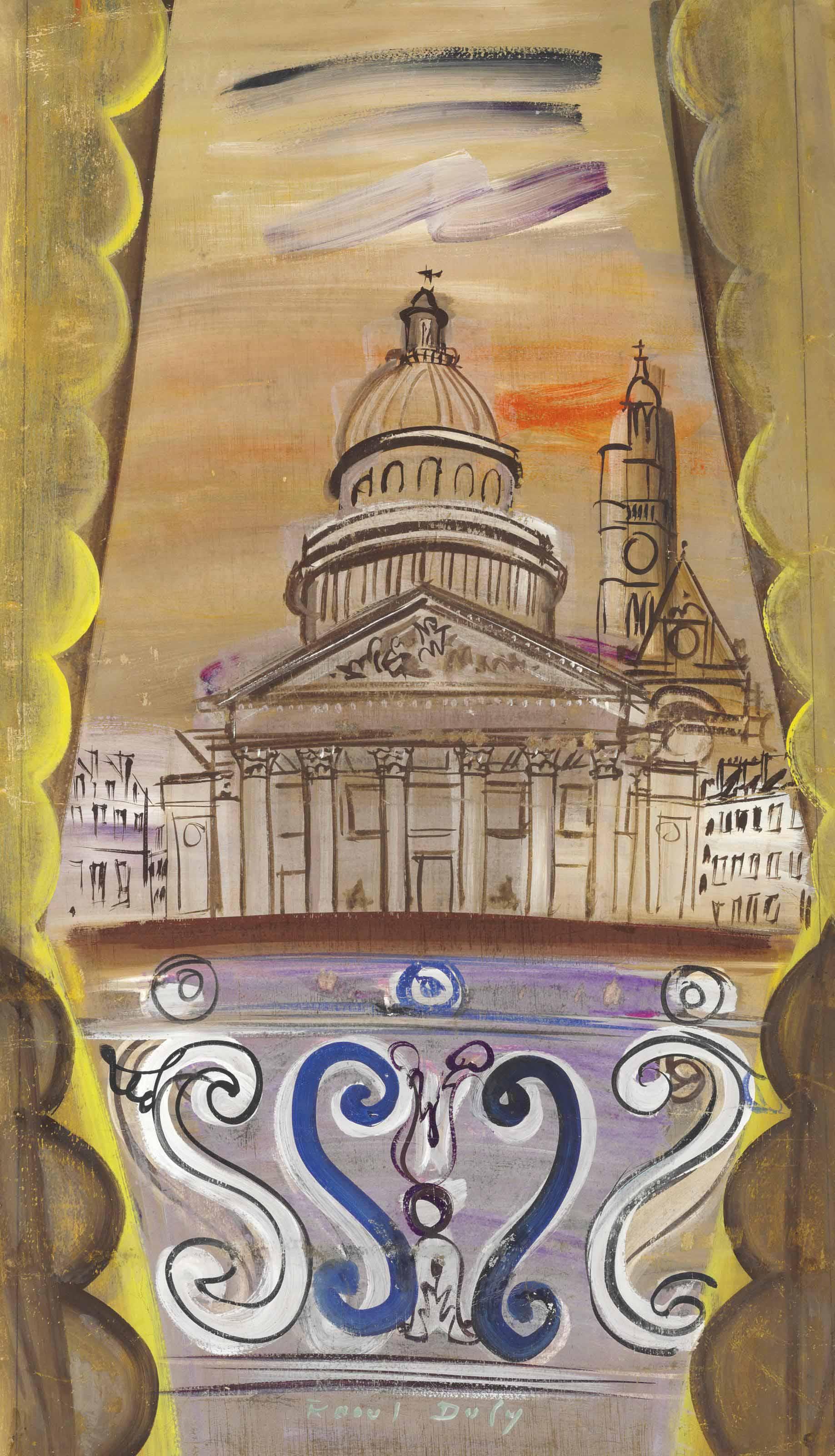 Raoul Dufy - Au balcon, fenêtre sur le Panthéon