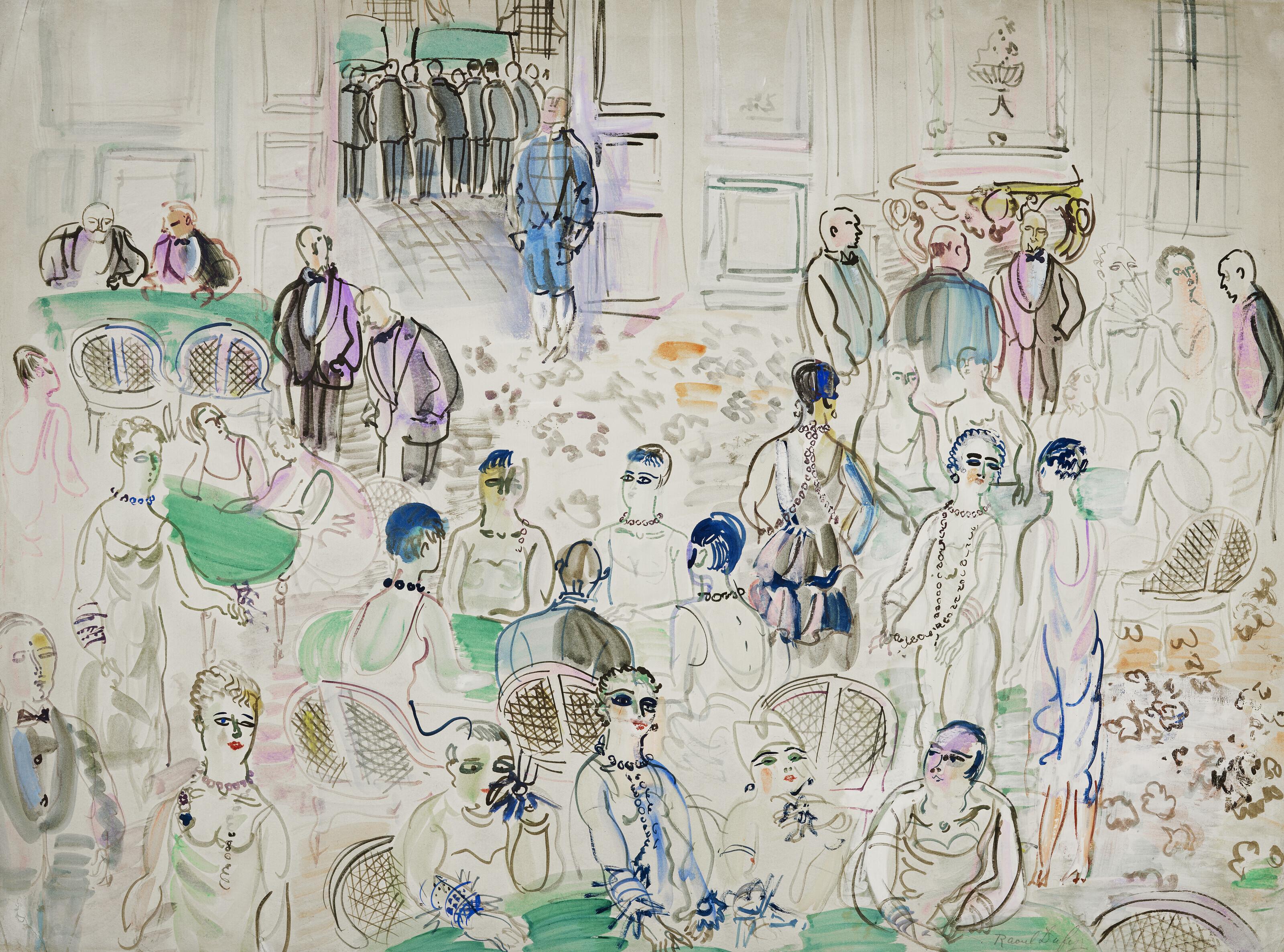 Raoul Dufy - Au casino