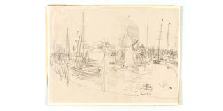 Raoul Dufy - Bateaux dans le port de Deauville