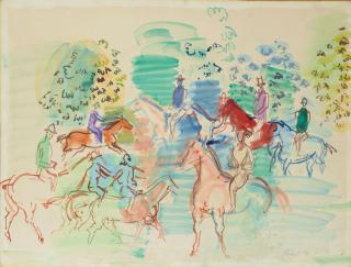 Raoul Dufy - Cavaliers sous bois 