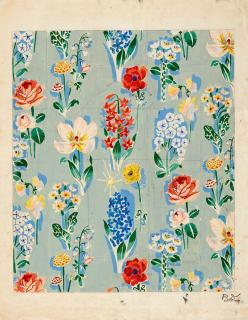 Raoul Dufy - Composition florale sur fond turquoise