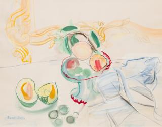 Raoul Dufy - Coupe de fruits sur une table