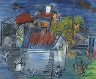 Raoul Dufy - Dépiquage À La Charrette