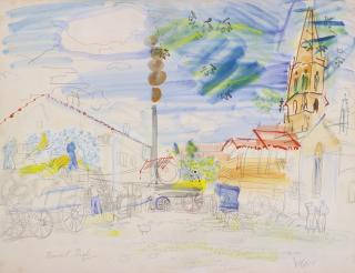 Raoul Dufy - Dépiquage À Lestelle