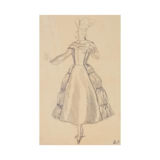 Raoul Dufy - Étude de robe pour Paul Poiret